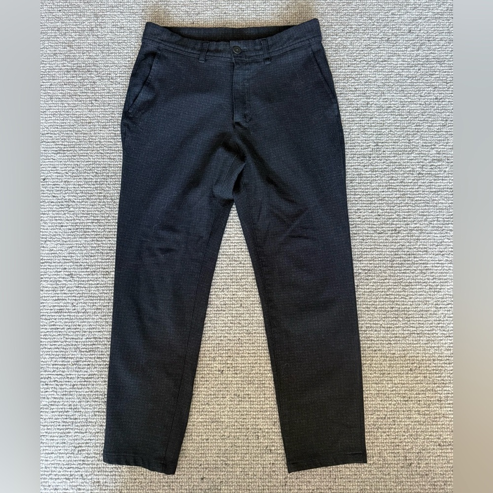 Zara Men's Work Dress Pants Slacks Black Checkered 30